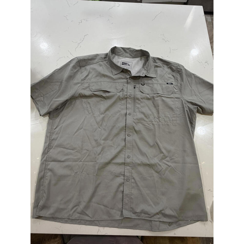Eddie Bauer Men’s Short‎ Sleeve Woven Tech Shirt XXL NWT